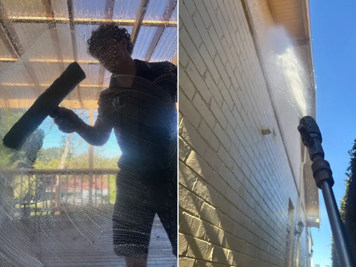 AW Pressure Washing bundle, house washing and window cleaning done together in one visit